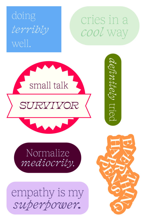 Everything Happens Sticker Sheet