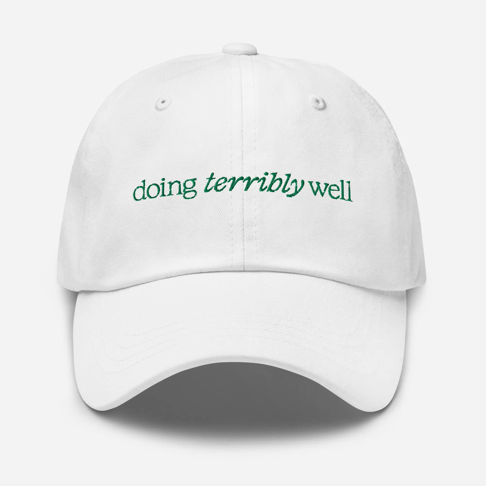 Doing Terribly Well Dad Cap - Image 2