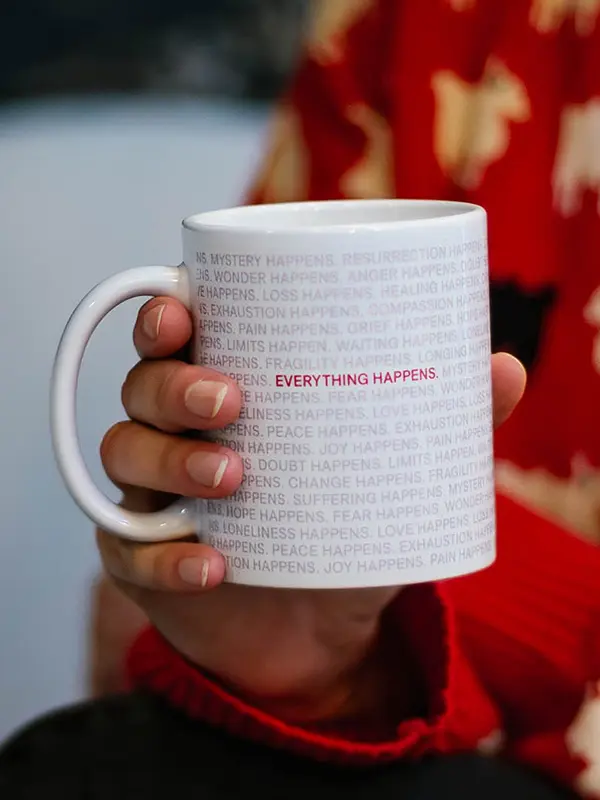 Everything Happens Mug – Lavender